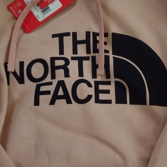 Brand new The North Face Hoodie! Blush w/navy logo - Picture 2 of 3